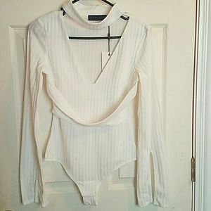 Lavish Alice (Nasty Gal) Cream Bodysuit